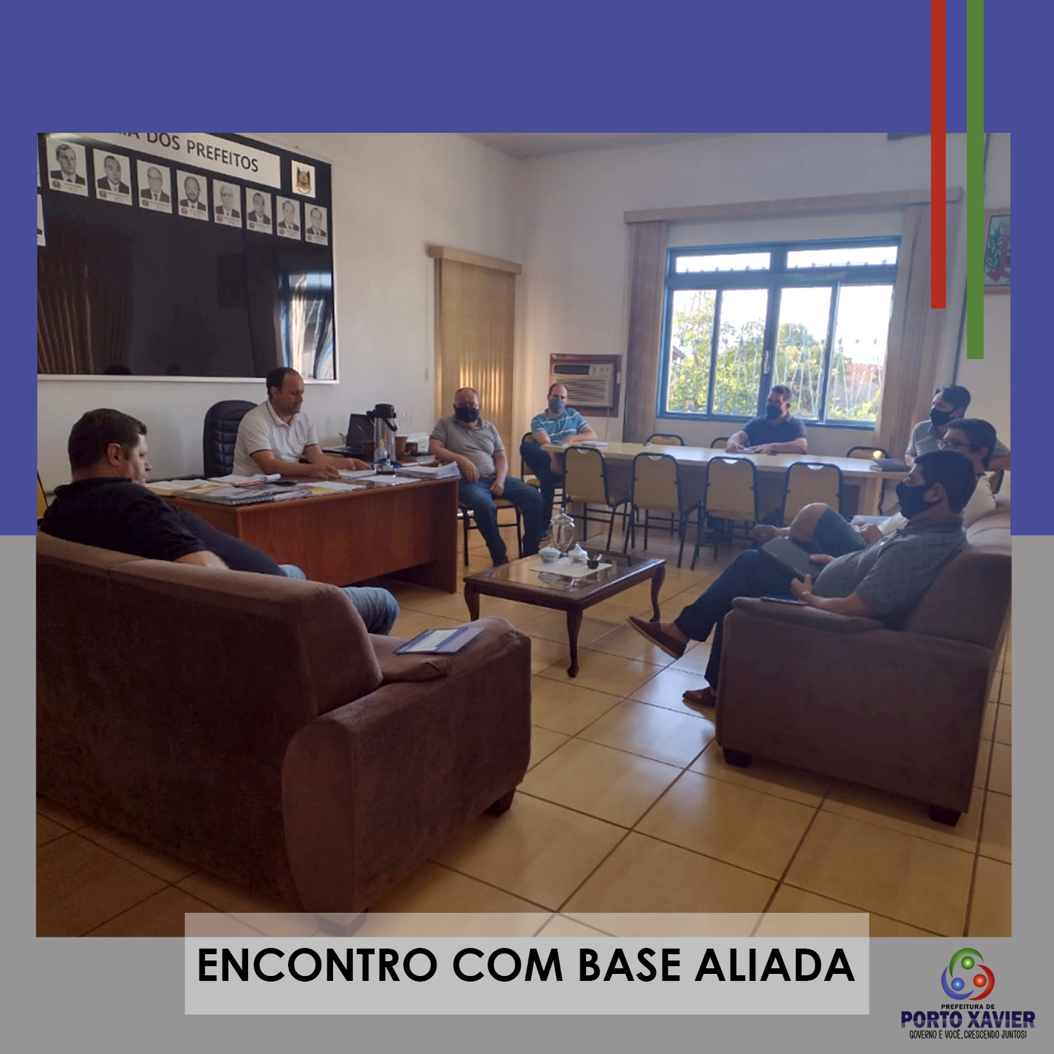 PREFEITO E VICE REALIZAM REUNIÃO COM VEREADORES DA BASE ALIADA